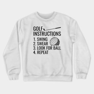 Golf Instructions Crewneck Sweatshirt